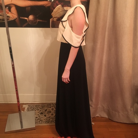 Jill Jill Stuart Night Gown/ Dress black beige - Picture 2 of 3